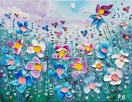 "Mellow Meadow Flowers in Love"