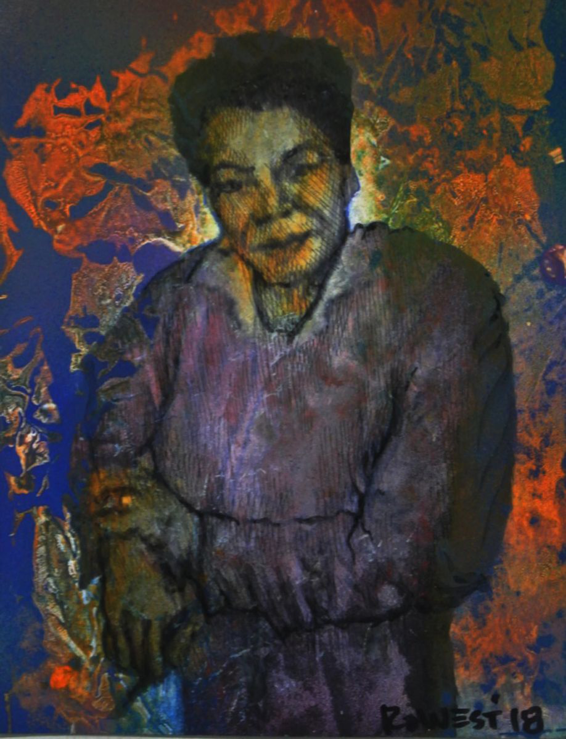 Maya Angelou Mixed Media Painting By Ro West Artfinder