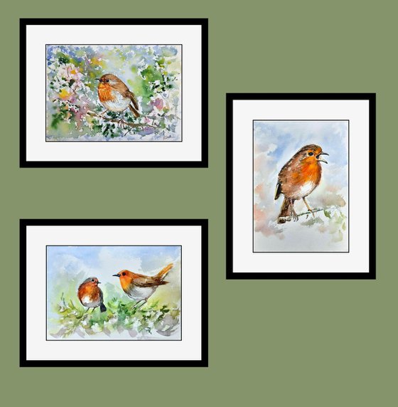 Robins Set of Three