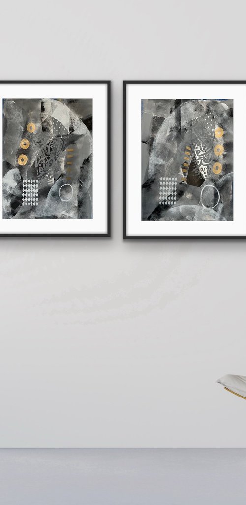 Visual Poetry (Triptych) by Rashna Hackett