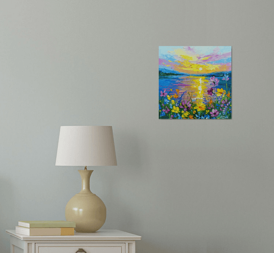 When the flowers shine in the sun