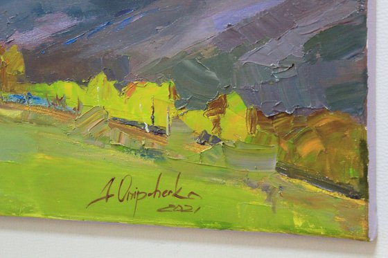 Autumn storm in the mountains