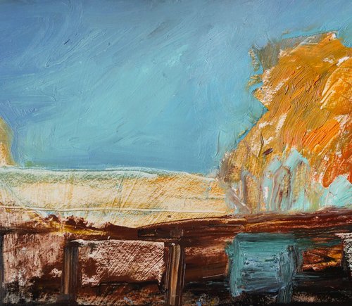 Autumn Railway Sidings by Elizabeth Anne Fox