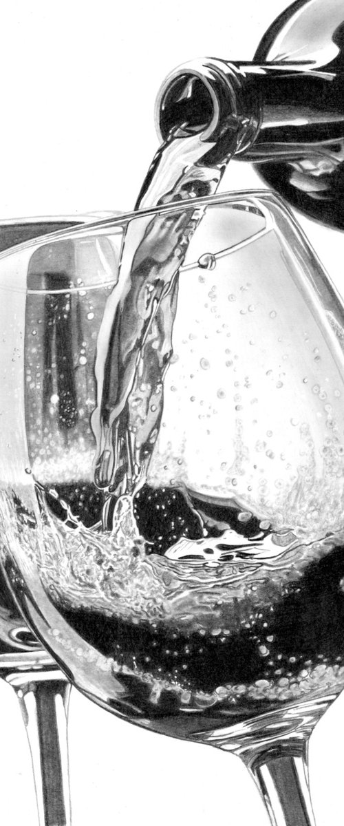 Red Wine Pour IV by Paul Stowe