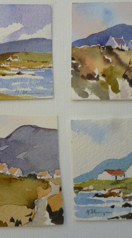 4 West of Ireland scenes by Maire Flanagan