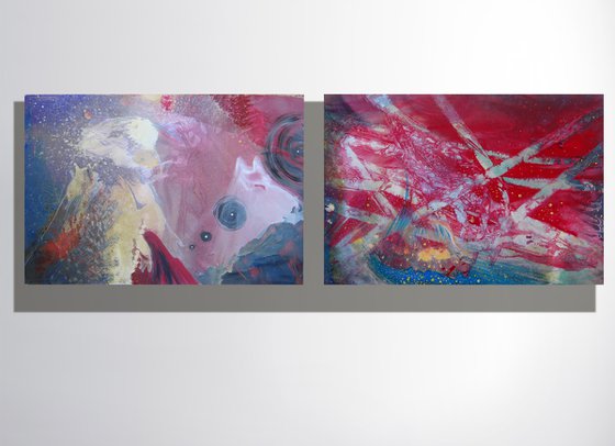 "Storm" diptych