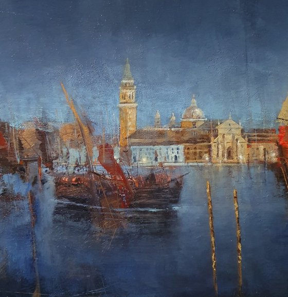 " Harbor of destroyed dreams - Venetian Nocturne "