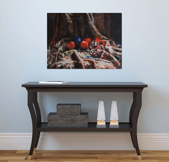 Autumn still life painting