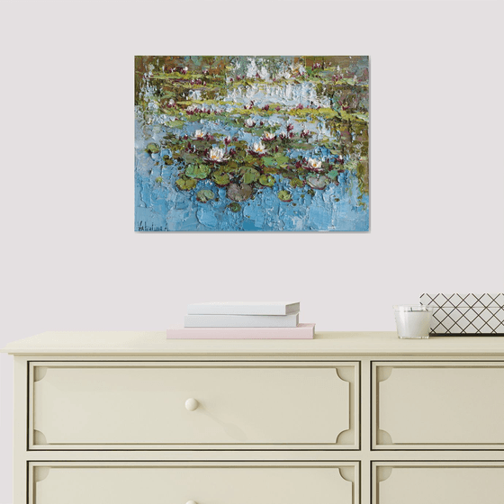 Water Lilies in the Pond