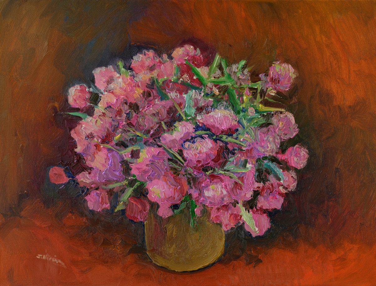 Bouquet From Wild Cloves By Suren Nersisyan, 24 X 18, Artwork For Sale On Artfinder