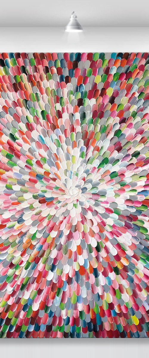‘Sanctus universum III' - 42x42" by Tatiana Georgieva