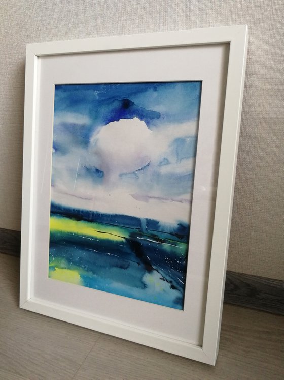 Abstract  Seascape painting