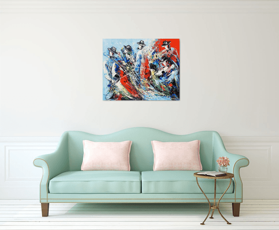 Jazz Band on Canvas