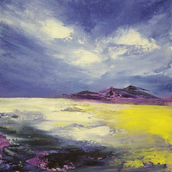 Hebridean Tranquillity, Scottish island coastal landscape painting
