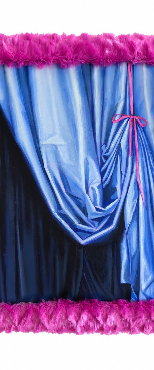 Blue silk by Olha Vlasova