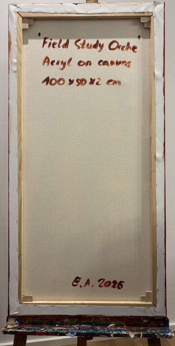 Field of Study Ochre 50x100x2 cm