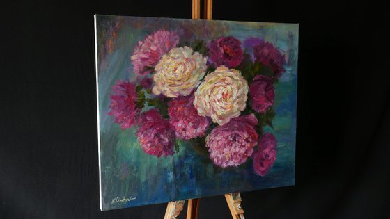 Lush Bouquet Of Peonies