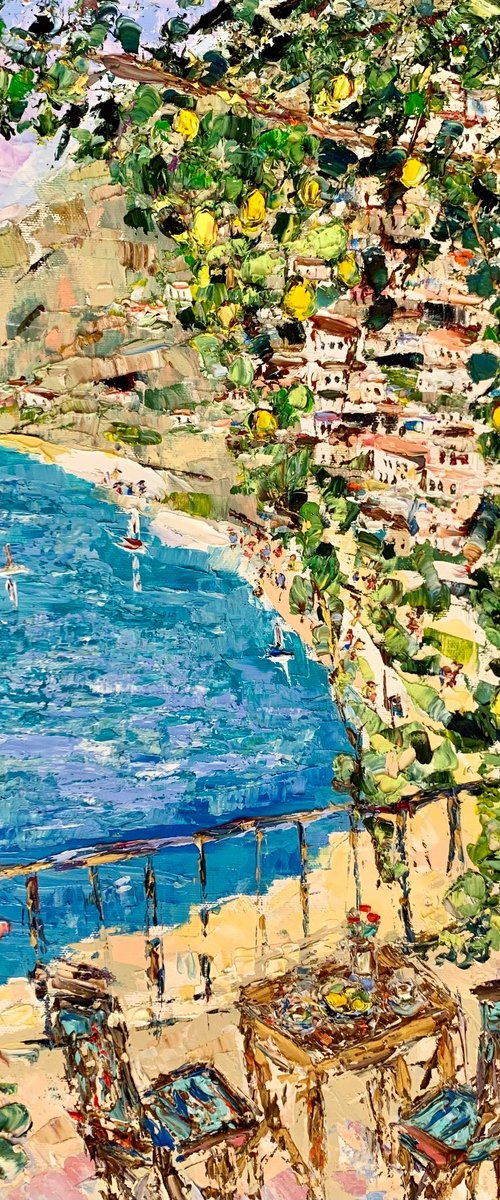 Blooming terrace in Amalfi by Vilma Gataveckienė