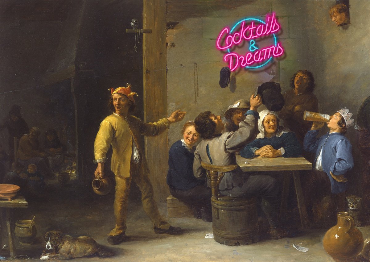 Surrealistic Portrait Giclee Print By Haus Of Lucy, 17 X 12, Cocktails And Dreams, Original Artwork