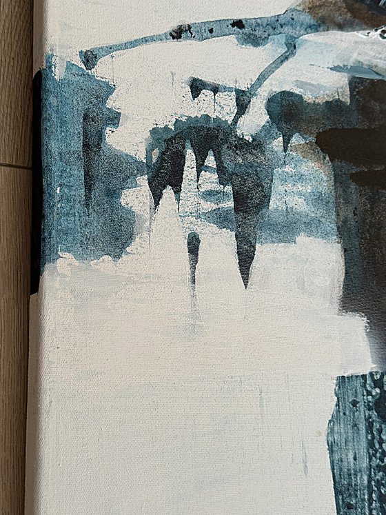 Measured Stillness. blue indigo