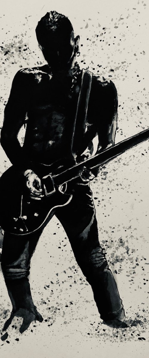 Phil Collen by Mel Davies Original Art