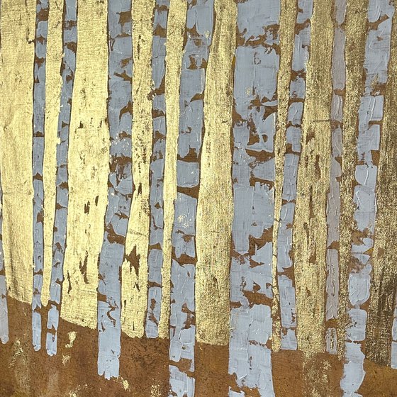 Golden Forest. Birch Trees