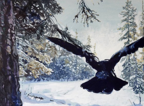 Alarm In The Winter Forest