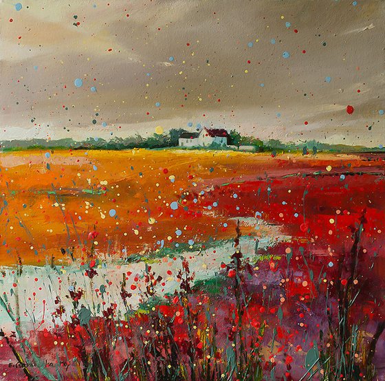 'Red Field after Storm'