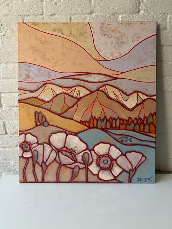 Poppies in the mountains