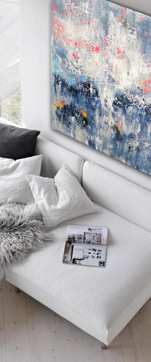 180x120cm. / abstract painting / Abstract 1177 by Alex Senchenko
