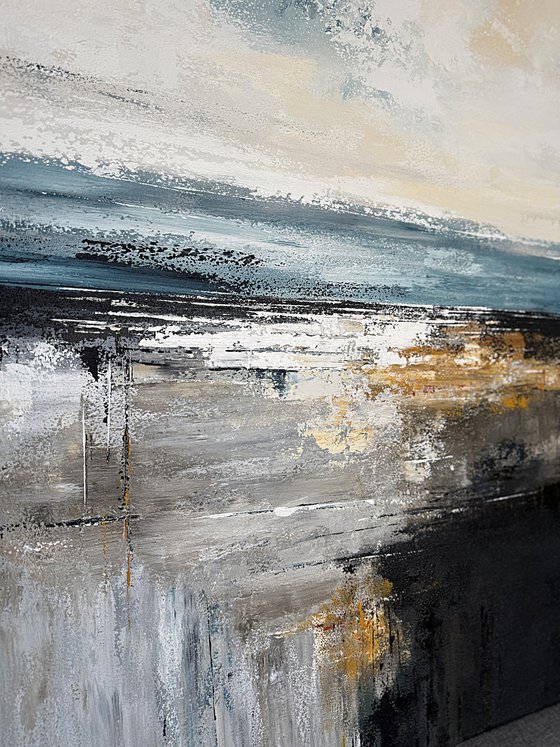 Large Abstract Seascape-Drift of Light