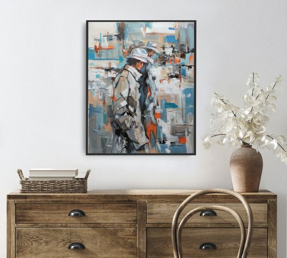 Urban Blue and Grey Walk.