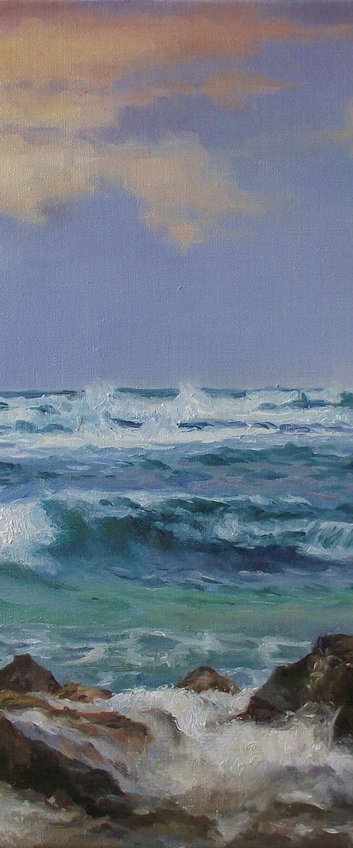 Sea and stones by Vachagan Manukyan