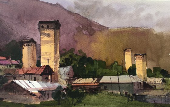 Sketch.  Svaneti
