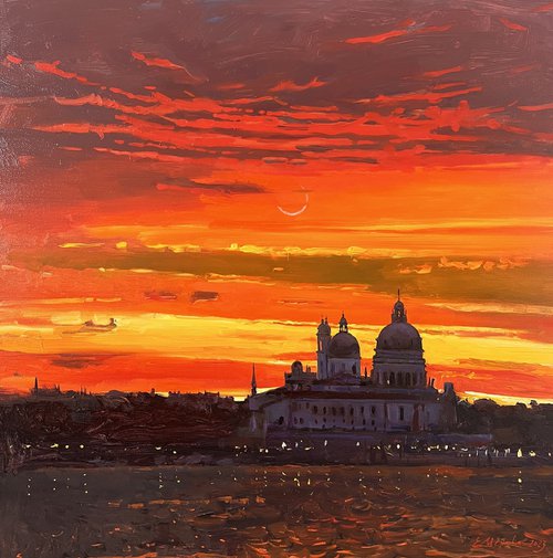 Venice Oil Painting by Evgeniia Mekhova