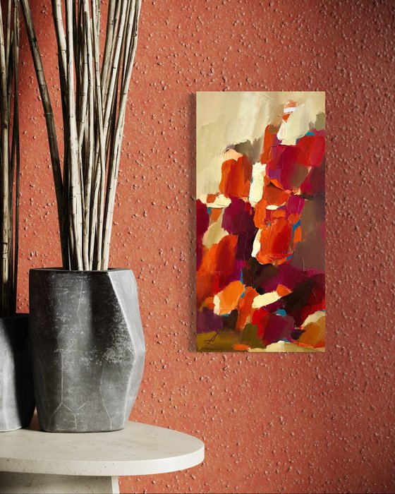 From Bottom to Top/ Oil abstract painting