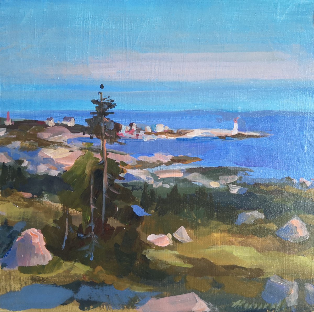 Canadian landscape 1 (7x7x0.1) by Alexander Koltakov
