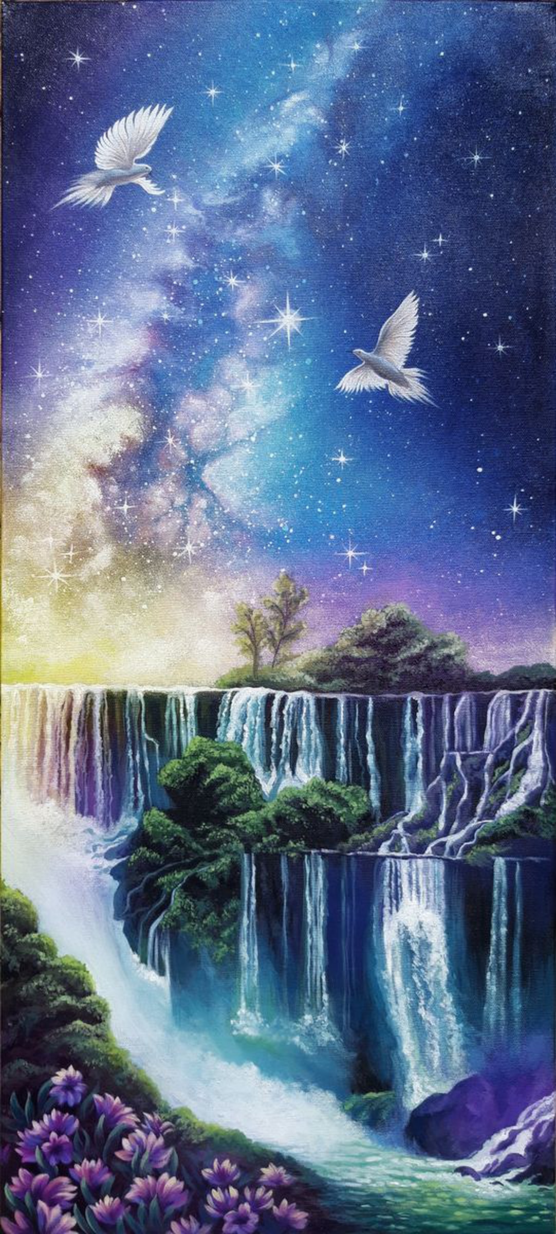 Valley Of The Stars Valley Painting Landscap Artfinder