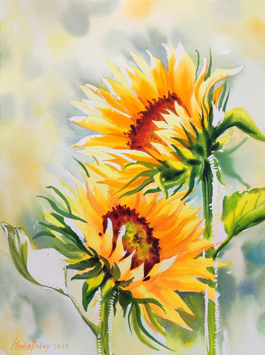 Sunflowers by Nadiia Dubei