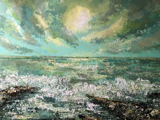 Castaway-Seascape painting