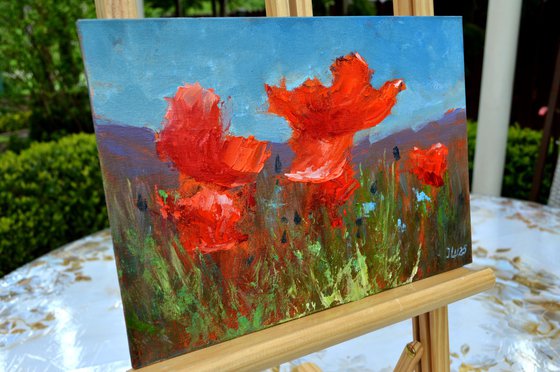 Coral Poppies 21X30