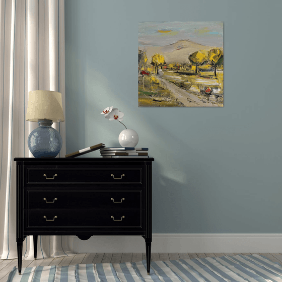 Autumn Road in the Foothills