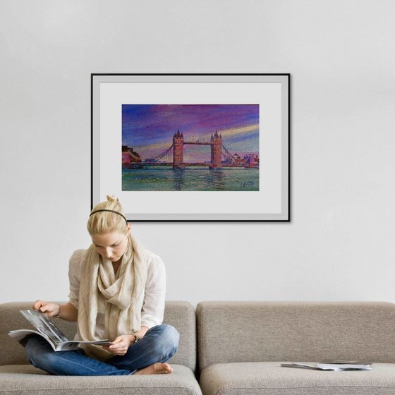 Tower Bridge, sent from the UK Office Artfinder!
