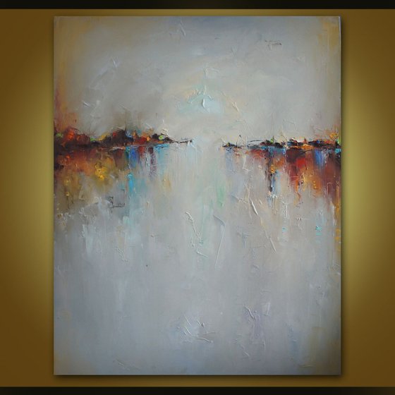 White fields, Abstract painting