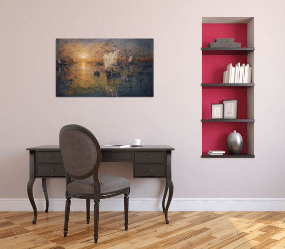 " Harbor of destroyed dreams - Hidden Wounds " (W 100 x H 60 cm) SPECIAL PRICE!!!