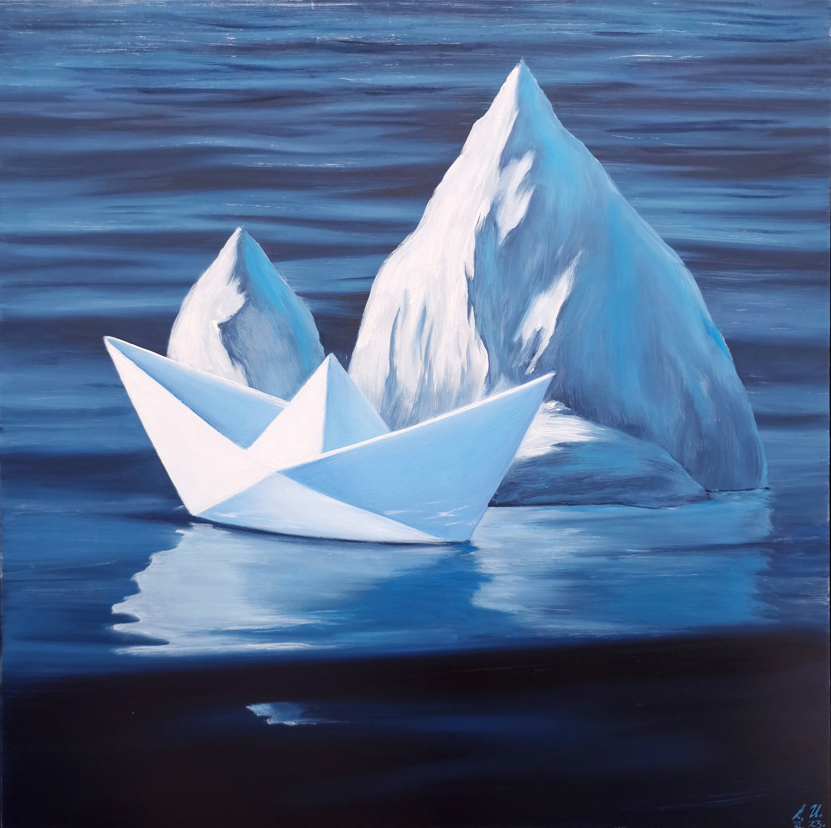 Photorealistic Oil Painting , Not The Titanic By Alina Hubarenko, 12 X 12, Artwork For Sale On Artfinder