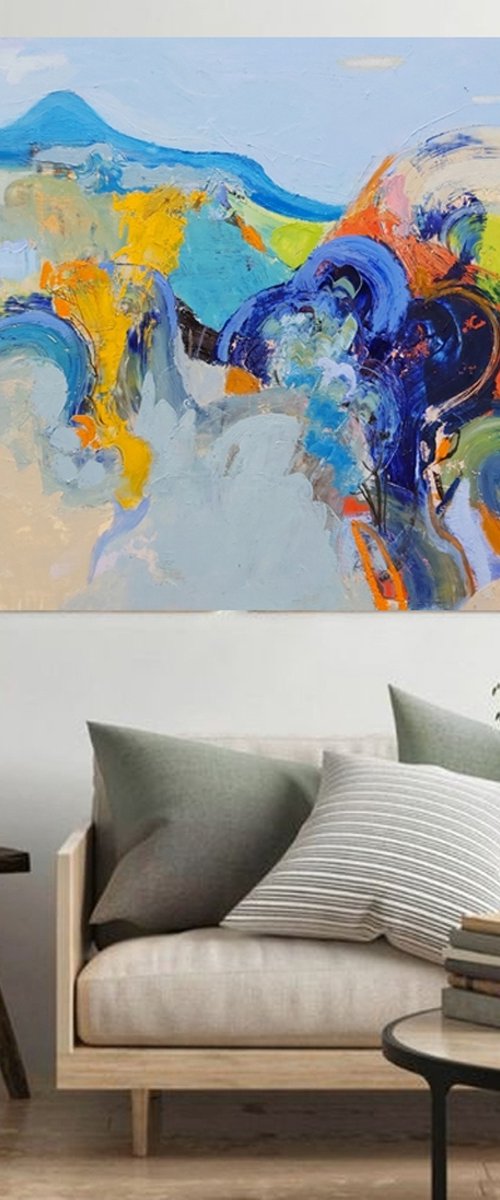 Abstract landscape by Victoria Cozmolici