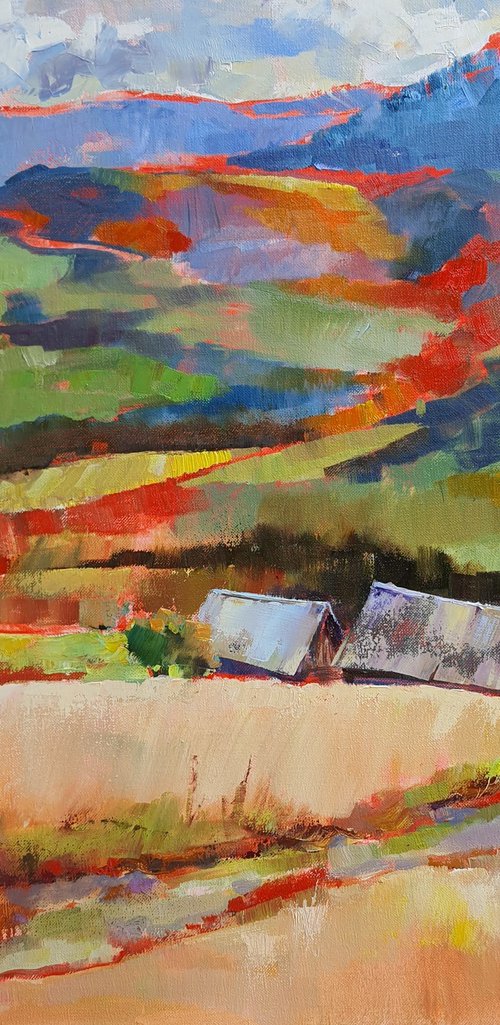Colors in mountains in autumn by Olha Laptieva