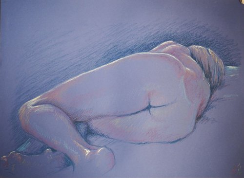Reclined nude back by Helen Finney