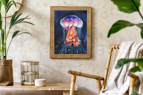 Jellyfish - original watercolor artwork